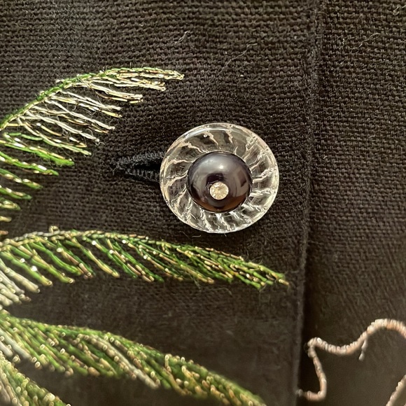 Anage embroidered cotton Miami Beach design jacket. Size XL. NWT - Picture 5 of 10